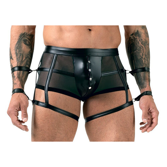 Svenjoyment Bondage pants with arm restraints