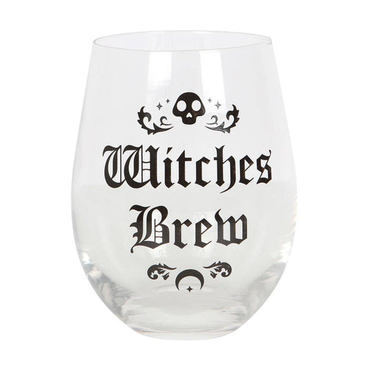 Something Different Witches Brew stemless wine glass