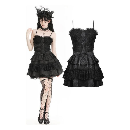 Dark In Love Tullia frilly mini dress