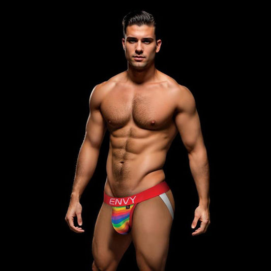 ENVY Rainbow & Pride red jockstrap