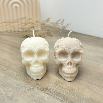 Eli + Things Flower Skull candle