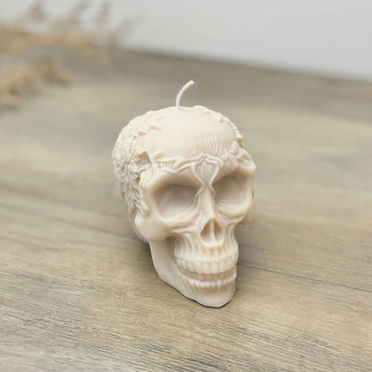 Eli + Things Flower Skull candle