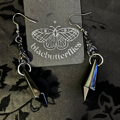 blacbutterflies Diamond Drop earrings