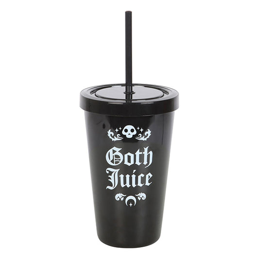 Something Different Goth Juice tumber with straw