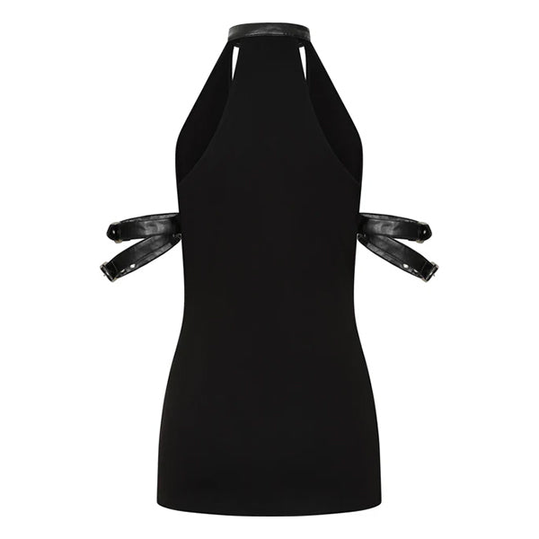 Necessary Evil Aphrodite plunge cowl-neck top