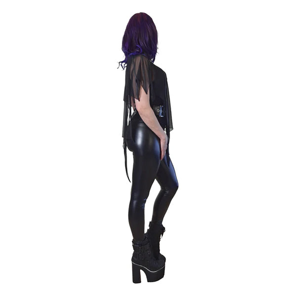 Necessary Evil Leutogi batwing  cape top