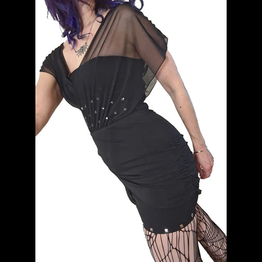 Necessary Evil Venus mesh mini dress