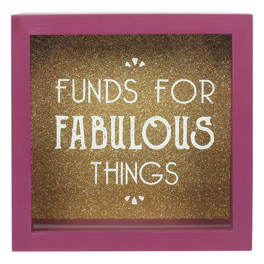 Something Different Funds For Fabulous Things money box