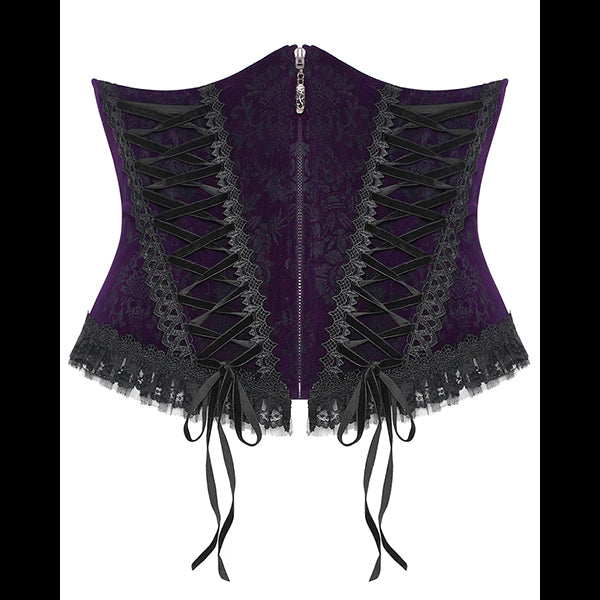 Punk Rave Goth Gorgeous purple cincher corset