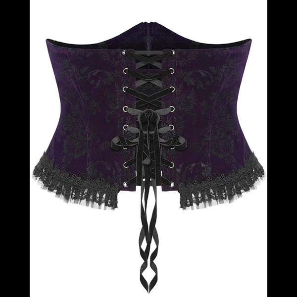 Punk Rave Goth Gorgeous purple cincher corset