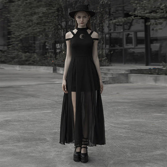 Punk Rave Lunar Eclipse midi dress