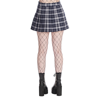 Banned Chicks With Kiks Navy mini skirt