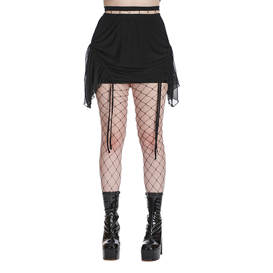 Banned Tattered Threads Mesh mini skirt