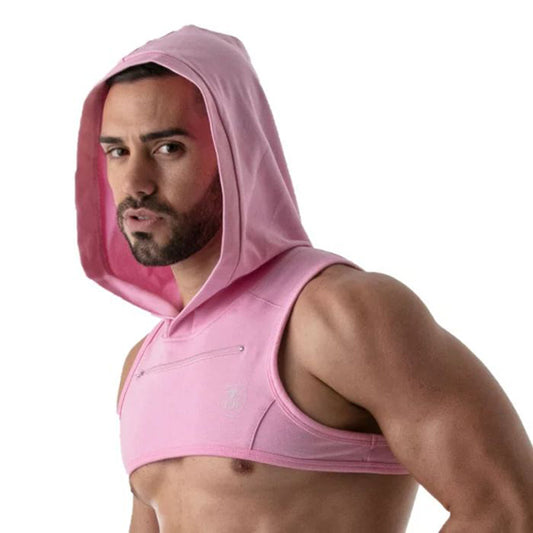 TOF Paris pink hoodie harness