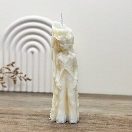 Eli + Things Skeleton Groom candle