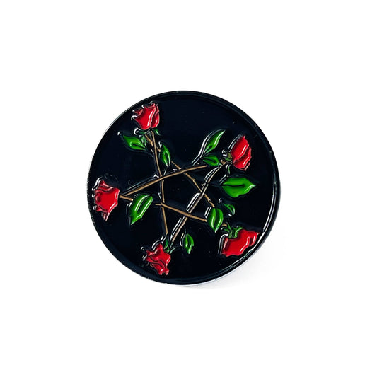 Mysticum Luna Rose Pentacle Pin